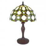 Lampa Tiffany Green Chain Ø 30x49 cm, Clayre & Eef